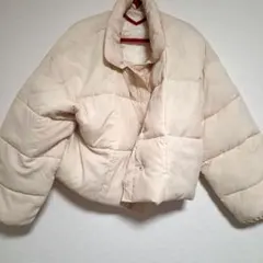 YEVS、オフホワイト中綿ポリエステルアウター5新品タグ付き冬