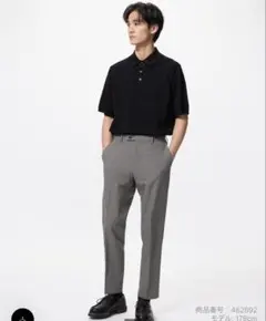 UNIQLO 感動パンツ グレー スラックス 丈73cm ウエスト82cm