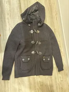 Bark メンズ ニットダッフルコート