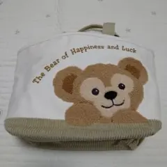 ダッフィートートバッグ　ベージュ