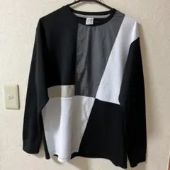 メンズ パネルデザイン 長袖カットソー