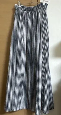 SLOBE IENA ギンガムチェックロングスカート