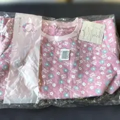 ベルメゾン キッズ パジャマ上だけ 120cm ピンク　半袖のサムネイル