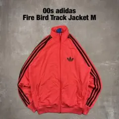 00s adidas トラックジャケット ファイヤーバード M ピンク×茶色 M