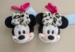 ミニー　2個　ヒョウ柄 ディズニー パスケース　コインケース　ショルダーバッグ