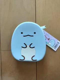 すみっコぐらし　とかげ　シリコンポーチ 水色