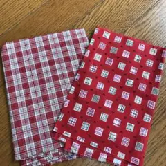 はぎれ2枚セット【赤】
