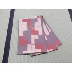 【0430.4】ＡＡお仕立て上がり正絹木屋太袋帯　多色地に幾何学模様のサムネイル