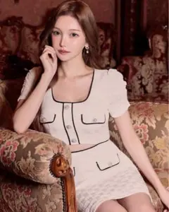 DAZZY ホワイトドレス S~L