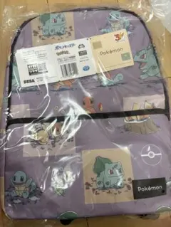 ポケットモンスタープラチナムザッカリュック　カントー地方　パープル