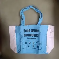 ★新品　LOWRYS FARM トートバッグ 水色 ピンク