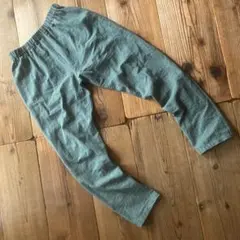 【宮mi様 専用】コットンリネン シンプルもんぺ スモークミント S寸