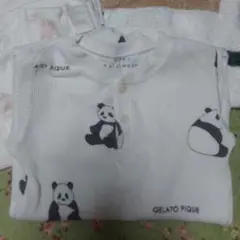 gelato pique パンダ ロンパース 80cm ジェラートピケ