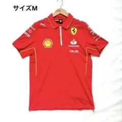 【新品】PUMA ポロシャツ　スクーデリア フェラーリ SF チーム 2024