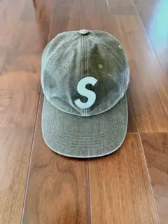 supreme Pigment Coated Canvas S Logo cap