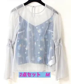 新品　Lily Brown リリーブラウン シースルートップス　カットソー