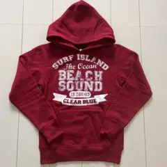 新品・タグ付 フード付きロゴパーカー 裏起毛 XS