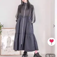 LOWRYS FARM ローリーズファーム トラックドッキングワンピース