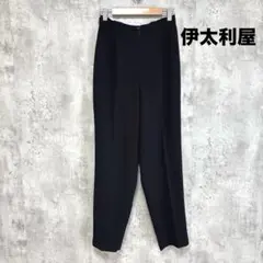 良品✨【伊太利屋】イタリヤ ハイウエストスラックス ブラック M 薄手 きれいめ