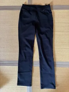 美品 LUFRANストレッチ素材 カジュアルパンツ 黒