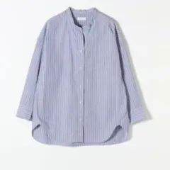 早い者勝ち！【美品】REPREVE バンド カラー シャツ ストライプ