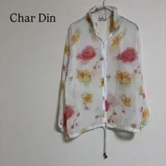 Char Din シアーブルゾン アウター シースルー 花柄 ジップアップ MLのサムネイル