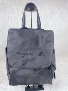 【完売品】アニエスベー グレー ナイロン バックパックOAS11-03