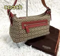 コーチ ANA限定 ミニシグネチャー アクセサリーポーチ 美品