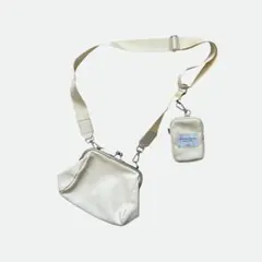 ALTROSE アルトローズ がま口 ショルダーバッグ ポーチ付き アイボリー