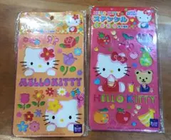 HELLO KITTY ステンシルシート　 2枚セット　はな、くだもの
