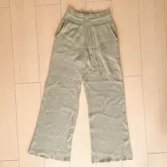 【美品】UNIQLO ウォッシャブルニットリブパンツ　M
