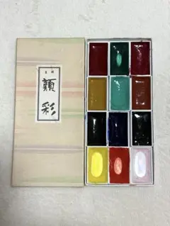 顔彩 12色セット 株式会社吉祥 　中古品のサムネイル