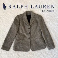 RALPHLAUREN ヘリンボーン テーラードジャケット ウール100% 5f