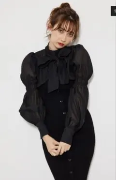 rienda ボレロSETレイヤードKnit OP BLACK M