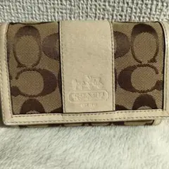 COACH モノグラム 三つ折り財布