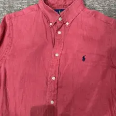 Ralph Lauren 赤 長袖シャツ L カスタムフィット