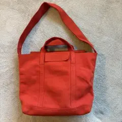 内田縫製 UCHIDA HOUSEI オレンジデニムトートバッグ - メルカリ