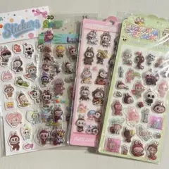 お買い得！！ラブブ４枚セット♡ウォーターシール♡夜光シール♡ボンボンドロップ風