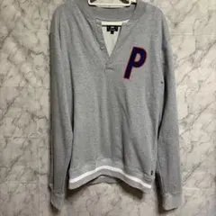 PATTA パタ プルオーバースウェット グレー コットン Pロゴ