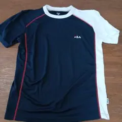 FILA ネイビー ホワイト Tシャツ M　メンズ