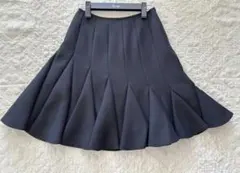 ★美品★ Rene ★切り替え フレアー スカート★34★ブラック★のサムネイル