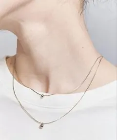 ビューティーアンドユース　ユナイテッドアローズ　2連ネックレス　ゴールド