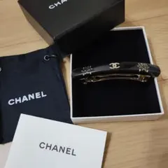 CHANEL ヘアピン ブラック 　バレッタ　正規品　CHANEL
