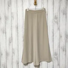 UNIQLO ユニクロ (S)　シフォン スリット スカートパンツ　ポケットあり