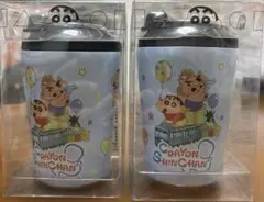 春休限定値下げ【クレヨンしんちゃん】フラップ式ステンレスタンブラー✨2点セット✨