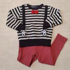 futafuta＊フタフタ　長袖トレーナー　カットソー　ミッキー　100