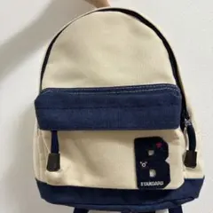 【美品】ダブルB キッズリュック アイボリー×ネイビー