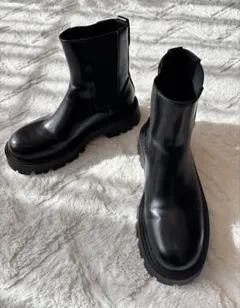 ZARA サイドゴアブーツ 厚底 27.5cm