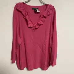 【未使用】POLO RALPH LAUREN フリル付き長袖カットソー 3XL