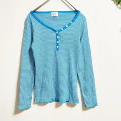 ヘンリーネック ボーダー